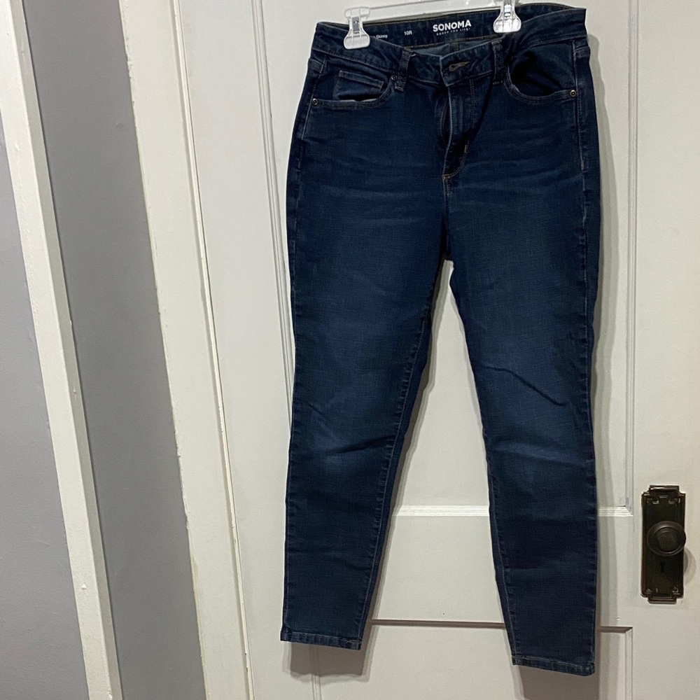 Sonoma Women's Navy Skinny Jeans